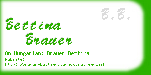 bettina brauer business card